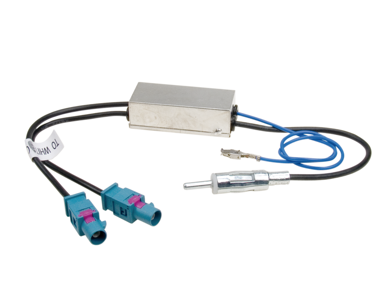ACV DIN antenna adapter  2x FAKRA / phantom power supply 140305