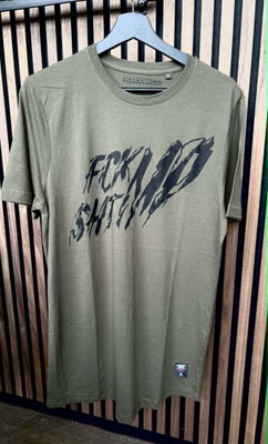 T-shirt Fck sht up grön