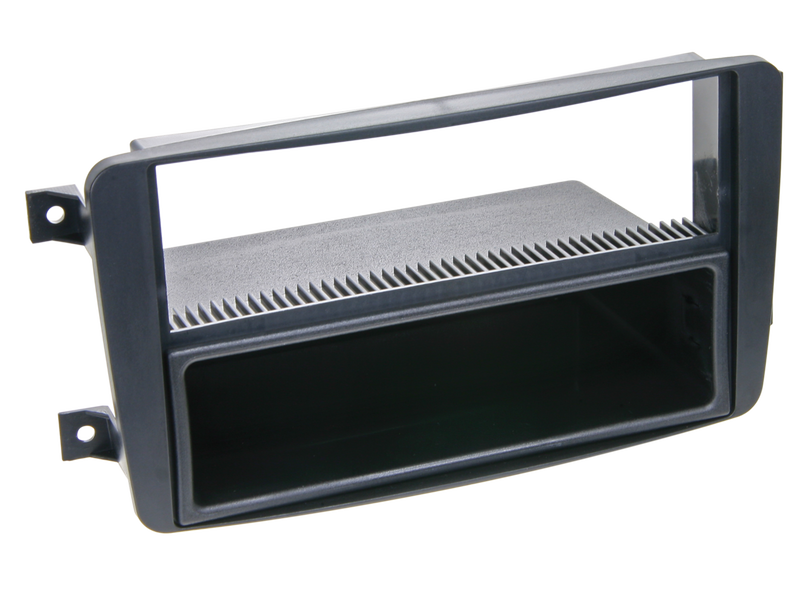 ACV 281190-02 1-DIN facia plate with pocket Mercedes black