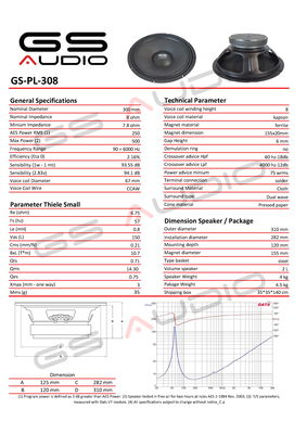 Gs Audio PL-308 12"