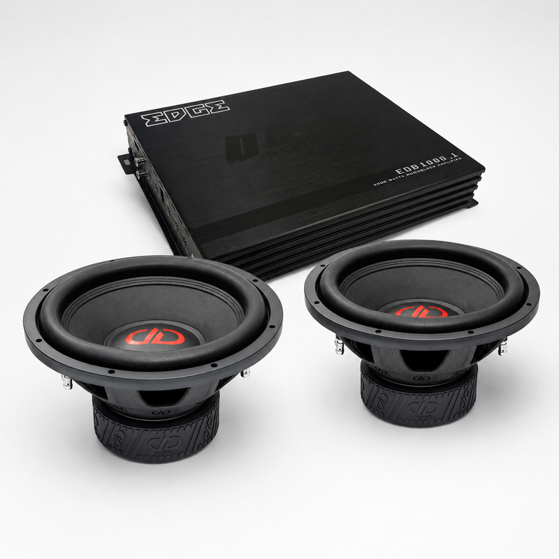 DD Audio 312e-D4 med Edge EDB1000.1-E4