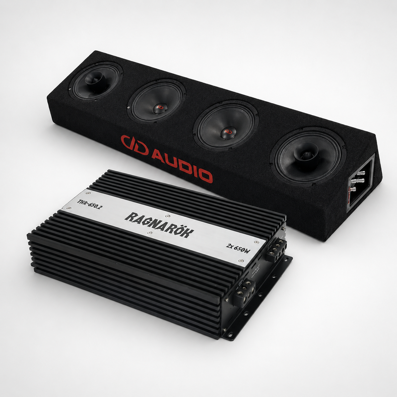 Ragnarök / DD Audio 4x6,5" planka med steg