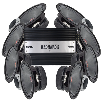 DD Audio VO-M206-S4 8x6.5" Amp kit