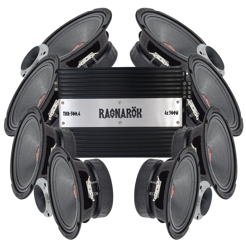 DD Audio VO-M206-S4 8x6.5" Amp kit