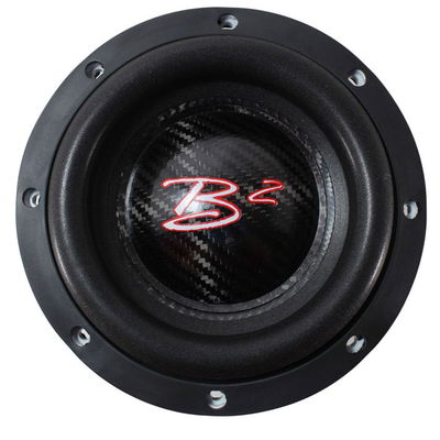 B2 Audio RAMPAGE Competition Series 6.5" 1000 Watt RMS Carbon Fiber Dual 1-Ohm 2" Voice Coil Subwoofer