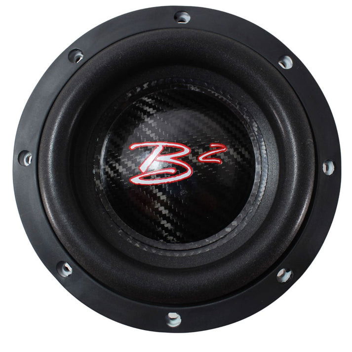B2 Audio RAMPAGE Competition Series 6.5" 1000 Watt RMS Carbon Fiber Dual 1-Ohm 2" Voice Coil Subwoofer