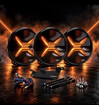 LuminaLights Rebellion MAX 9" LED-extraljuspaket X3