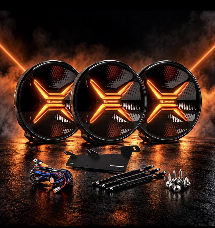 LuminaLights Rebellion MAX 9" LED-extraljuspaket X3