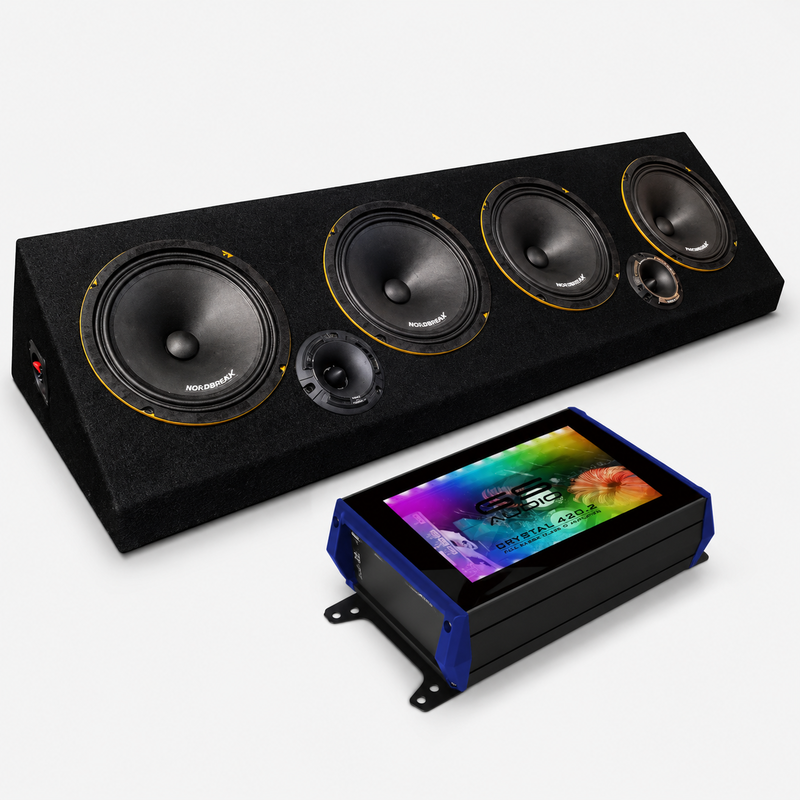GS Audio Crystal / Soundmax 4x8" planka med steg