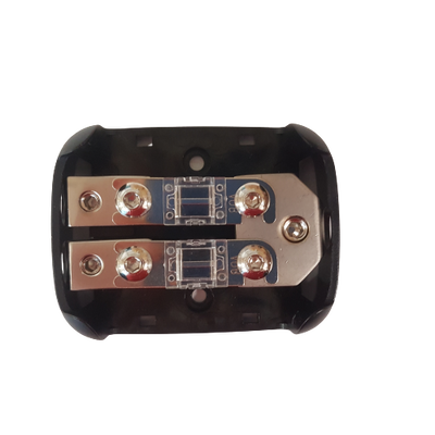 AFS double fuse holder with choice of fuses 50A /80A / 100A - IN 35 mmq - OUT 2*25 mmq