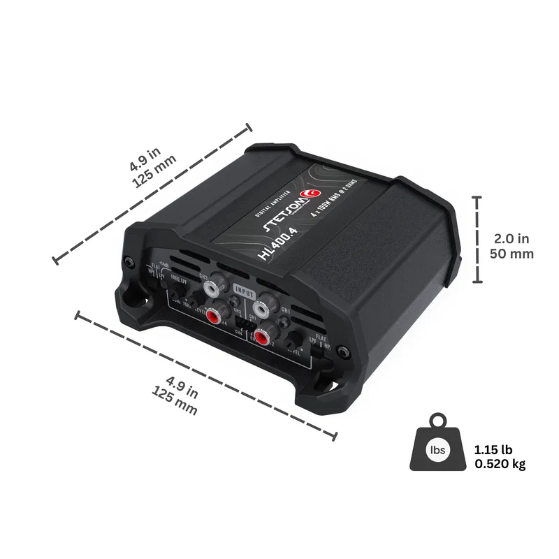 Stetsom HL400.4 4x105W RMS 2 Ohm