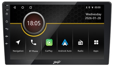 Stinger 9" Multimedia Station med Wireless CarPlay / Android Auto