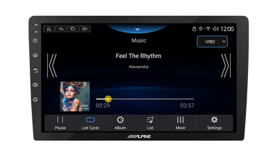 Alpine INE-AW409S – 9" Android 13 med trådlös CarPlay & Android Auto
