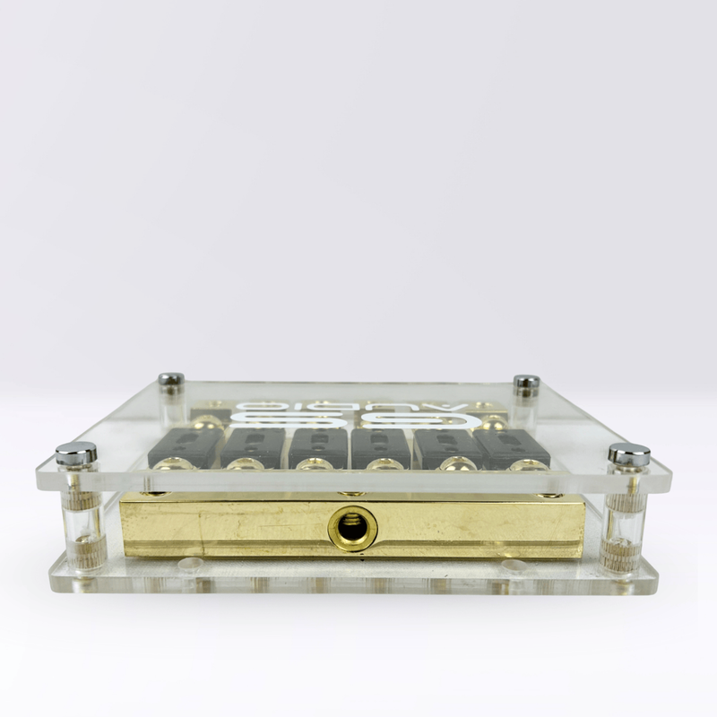 GS Audio ANL fuse holder IN:3x70 OUT:6x70 | Positive/Negative 6-Way