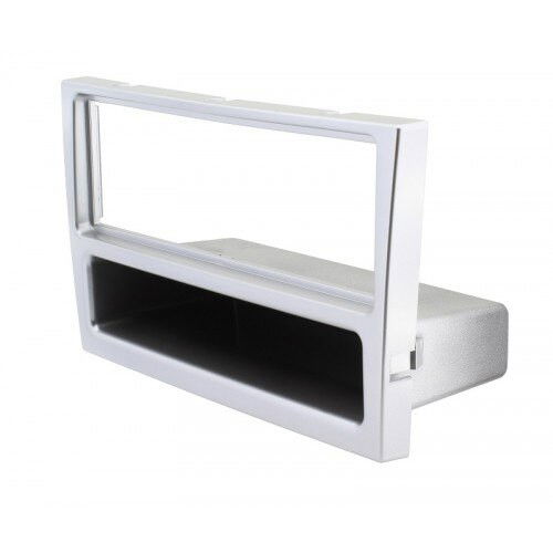 ACV 1-DIN facia plate with pocket Opel matt chrome 100628