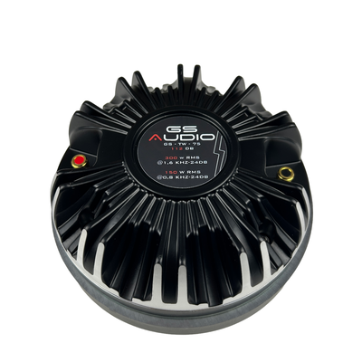 Gs Audio Driver/Tweeter TW75 - 0.6/14kHz - 8 Ohm - 300 WRMS + horns