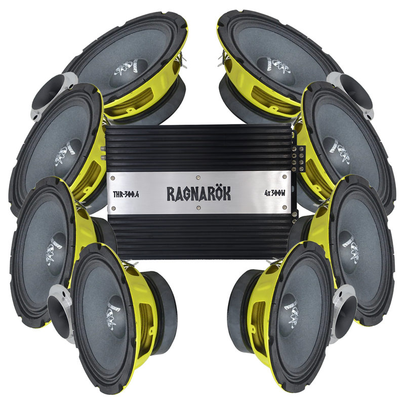 Ground Zero GZCK 200XSPL 8x8" Amp kit