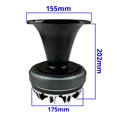 Gs Audio Driver/Tweeter TW75 - 0.6/14kHz - 8 Ohm - 300 WRMS + horns