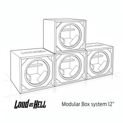 Loud as Hell 1x12" Midbaslåda