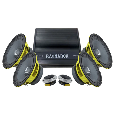 Ground Zero GZCK 200XSPL 4x8" Amp kit