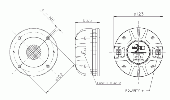 Faital Pro HF144 8 Ohm