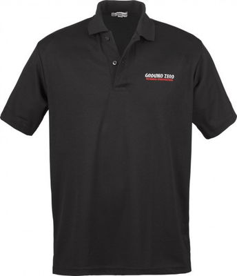 Ground Zero black polo shirt with GZ logo S Ground Zero black polo shirt with GZ logo S