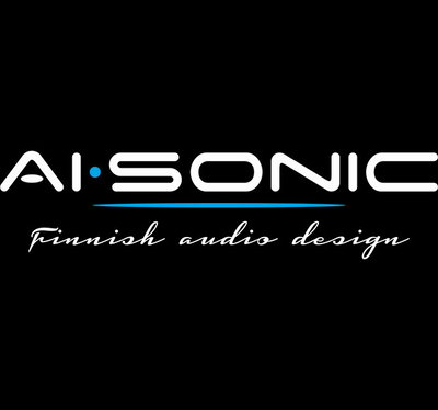 AI-SONIC STICKER white 80x10mm