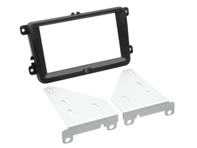 ACV 2-DIN facia plate Seat / Skoda / VW black 100803