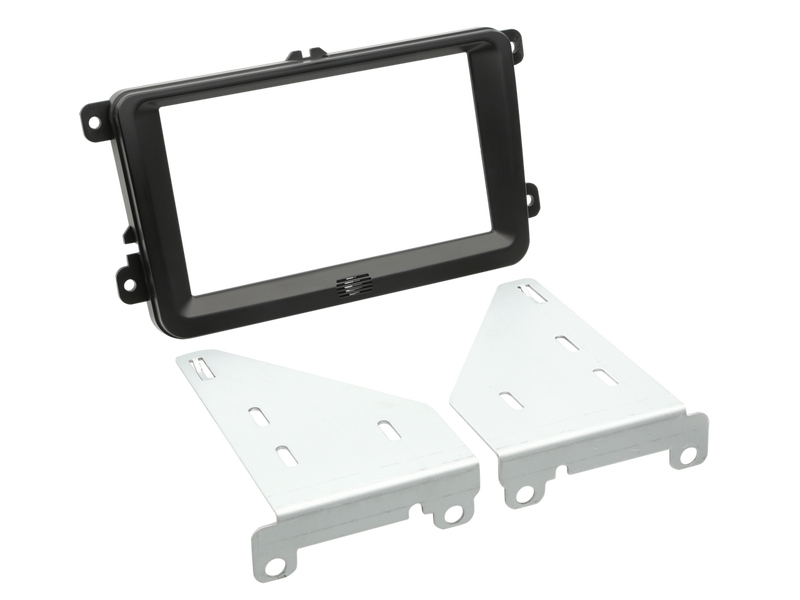 ACV 2-DIN facia plate Seat / Skoda / VW black 100803