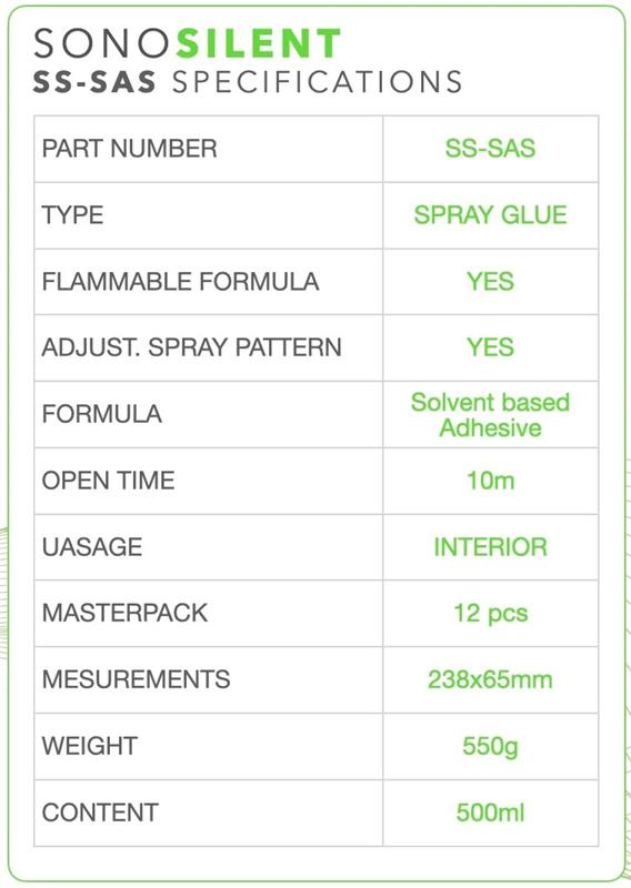 SONOSILENT Professional Spray Glue 500ml