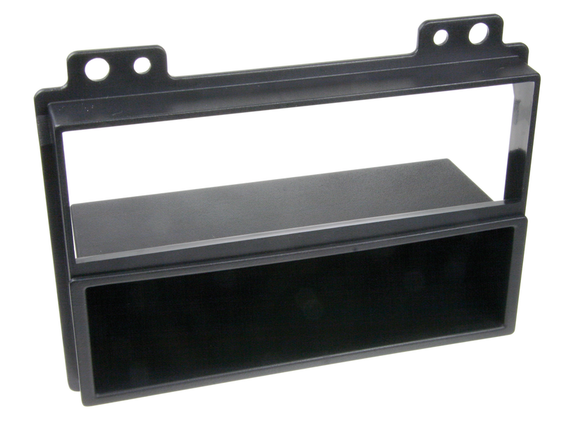 ACV 2-DIN facia plate with pocket Fiesta / Fusion  2005 black 100607 ACV 2-DIN facia plate with pocket Fiesta / Fusion  2005 black 100607