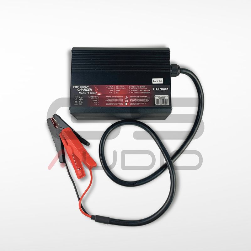 GS Audio TITANIUM Intelligent Batteriladdare 35A
