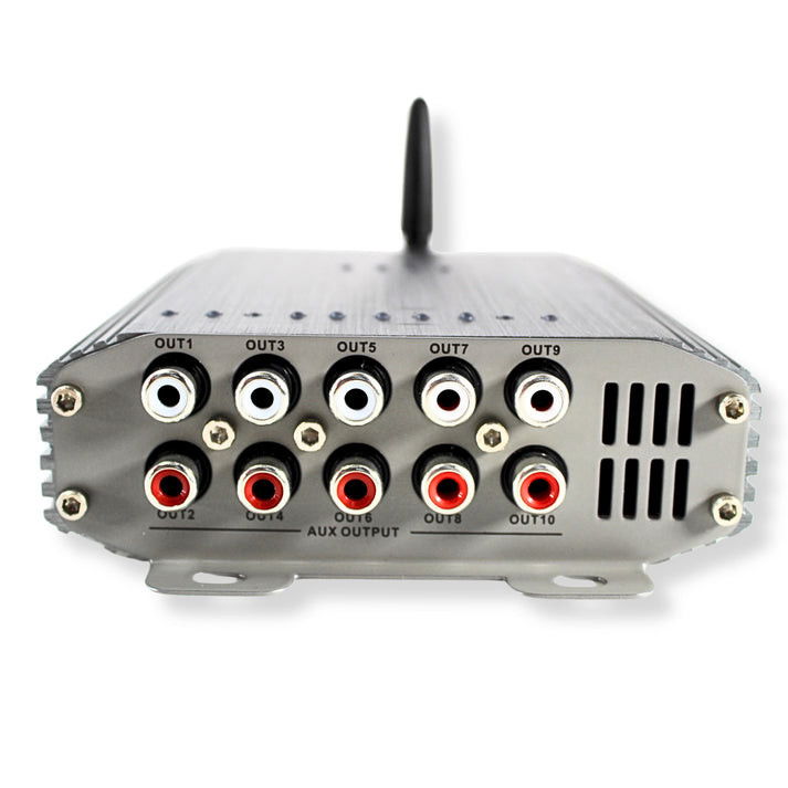 B2 Audio 6 input 10 output Channel DSP Bluetooth with IOS/Android App 96 KHz - 32 Bit B2 Audio 6 input 10 output Channel DSP Bluetooth with IOS/Android App 96 KHz - 32 Bit