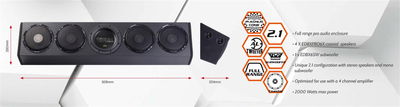 Edge DBX-serien Probox 6,5" med subwoofer