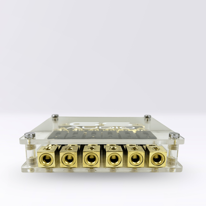 GS Audio ANL fuse holder IN:3x70 OUT:6x70 | Positive/Negative 6-Way