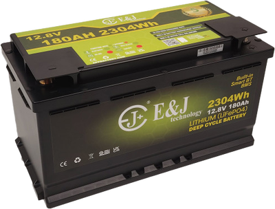 E&J Litium 12V 180Ah Heat - BT
