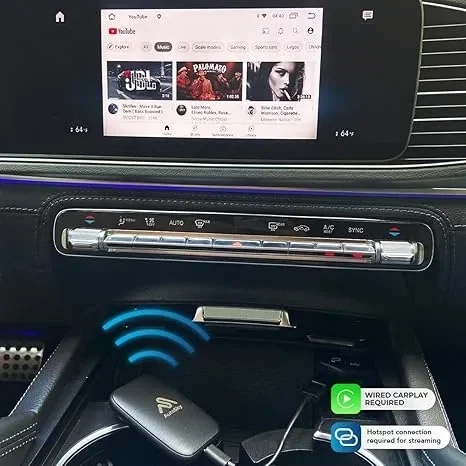 AutoSky AI Box Lite Plus - Trådlös Carplay/Android Auto adapter