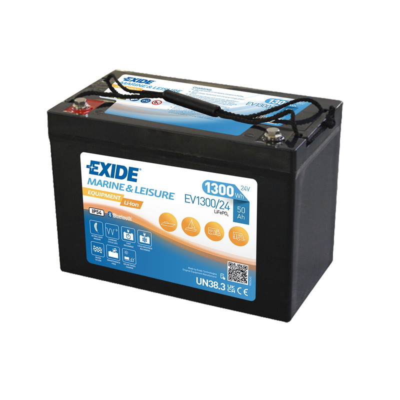 Exide Litium 24V 50Ah Heat-Bluetooth