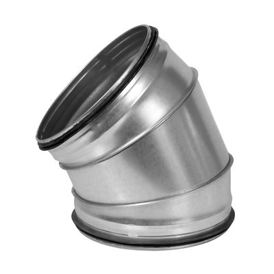 Ventilationsböj 45° med tätning – (flera diametrar)