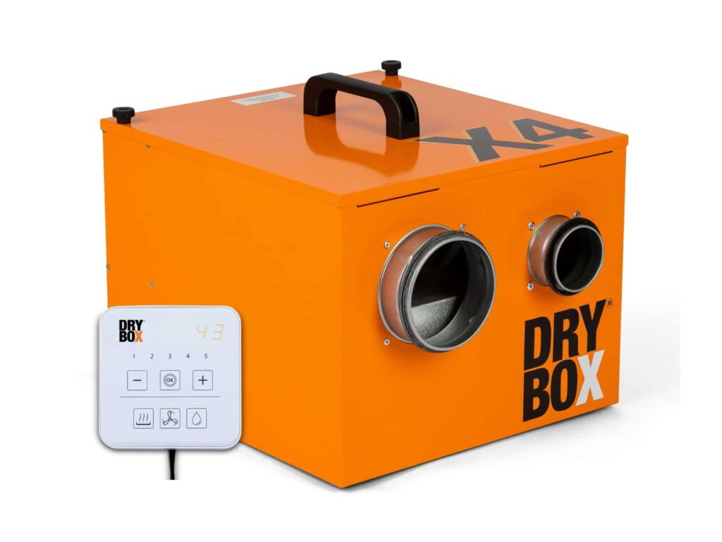 Drybox X4 – adsorptionsavfuktare för krypgrund, vind & källare upp till 100 m2