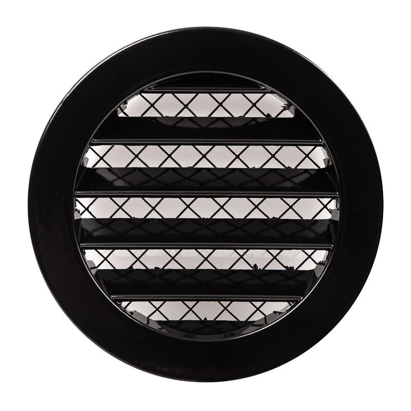 Ventilationsgaller i aluminium, Ø 100 mm (olika färger)