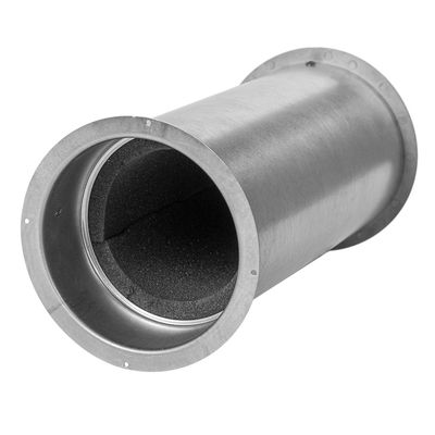 Väggventil med ljudisolering, metall (kit)