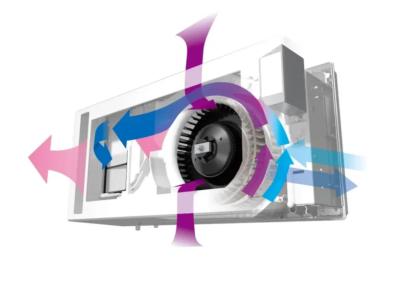 Mitsubishi Electric VL-80U5-E – Väggmonterad Miniventilation