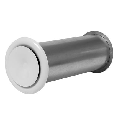 Väggventil med ljudisolering, metall (kit)