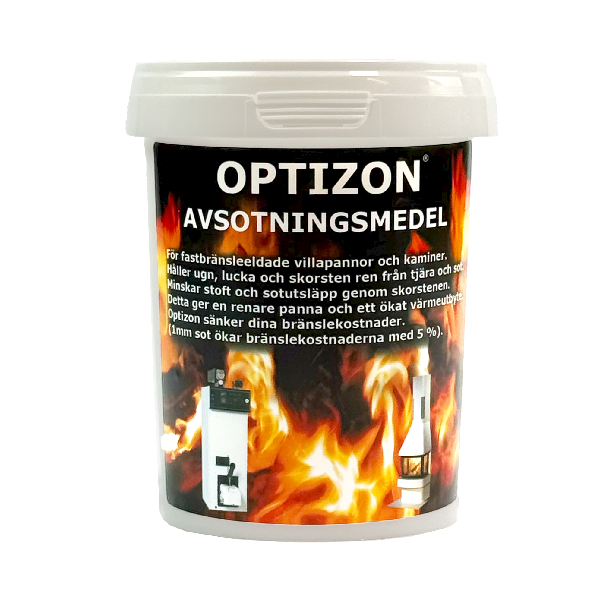 Avsotningsmedel Optizon 500g – För kamin & panna