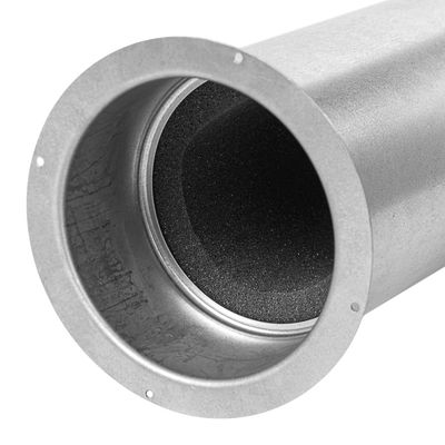 Väggventil med ljudisolering, metall (kit)