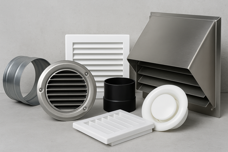 Ventilationsgaller, ytterväggskåpor och adaptrar – komplett guide för rätt val till din ventilation