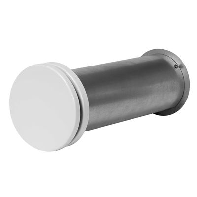 Väggventil med ljudisolering, metall (kit)