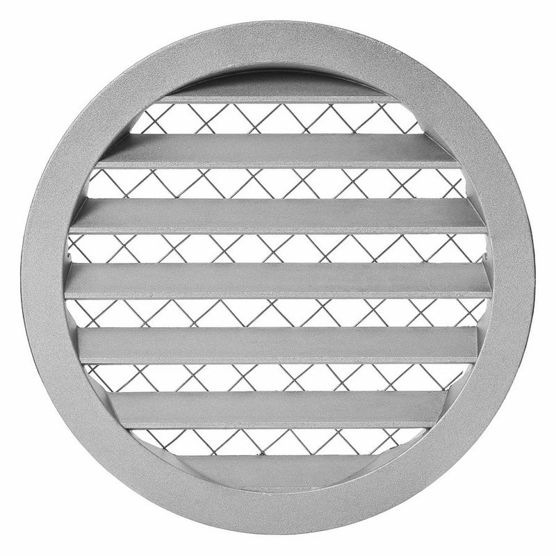 Ventilationsgaller i aluminium, Ø 125 mm (olika färger)