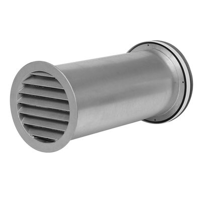 Väggventil med ljudisolering, metall (kit)